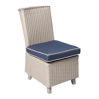 Haven Wicker Armless Dining Chair